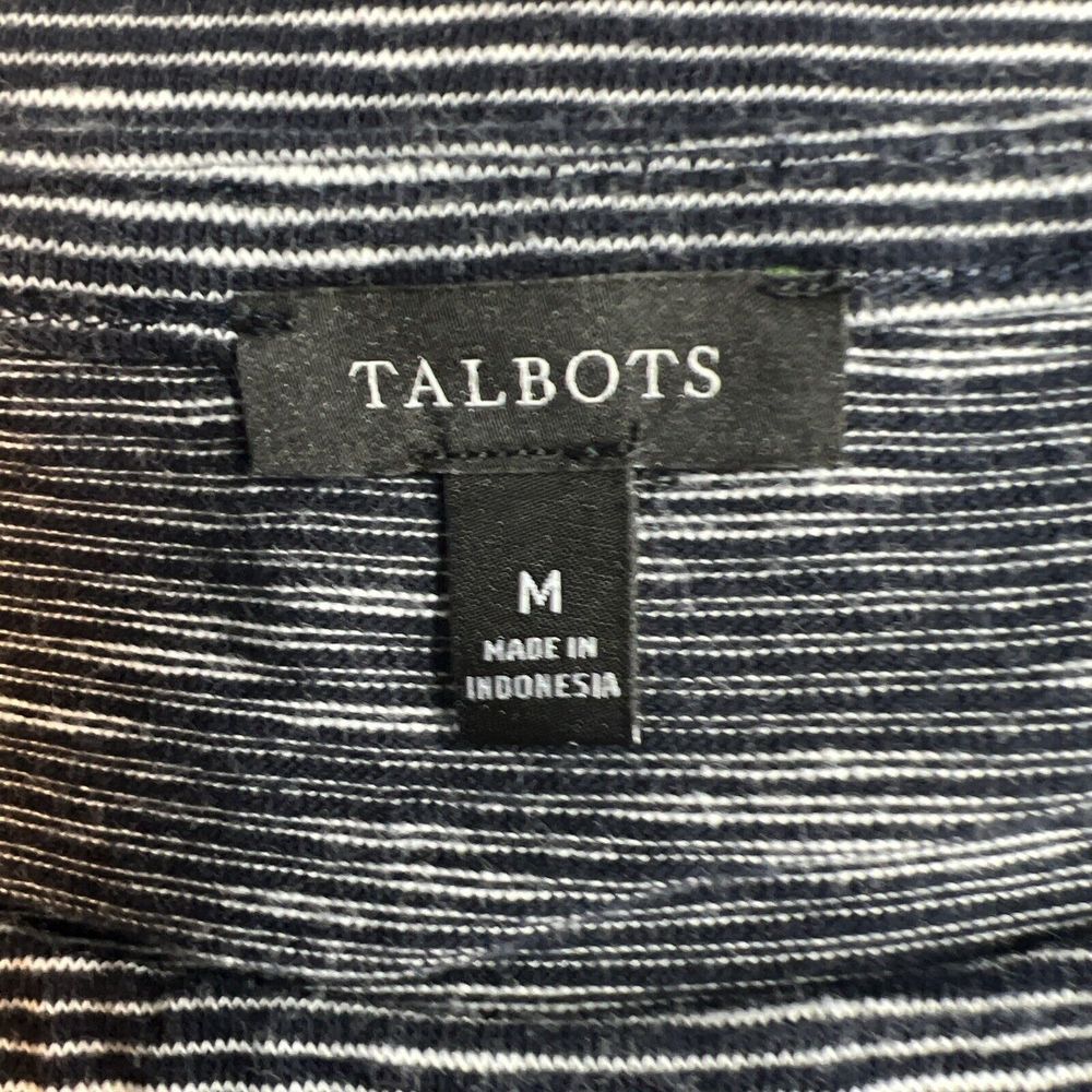 Talbots Dress Women's Blue White Striped 3/4 Sleeve Size Medium - Picture 4 of 11